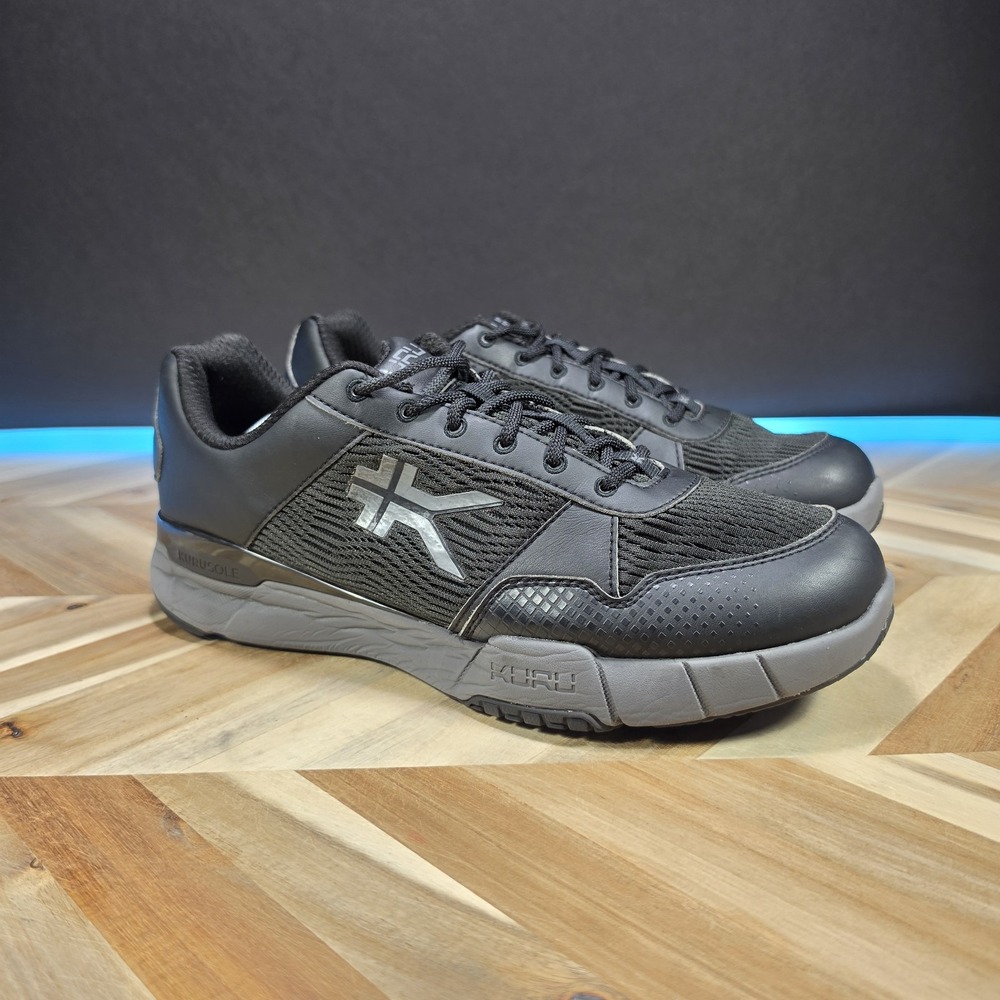 Kuru Quantum 2.0 Mens Size 13 Black Gray Athletic Running Walking Shoes Sneakers